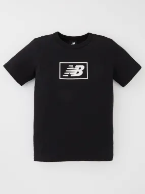 New Balance Essentials Logo Short Sleeves T-Shirt - Black