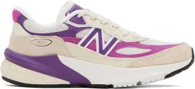 New Balance Purple & Off-White MADE in USA 990v6 Sneakers