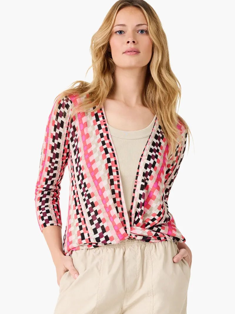 NIC+ZOE M241123 Pixel Sunset 4-Way Cardigan