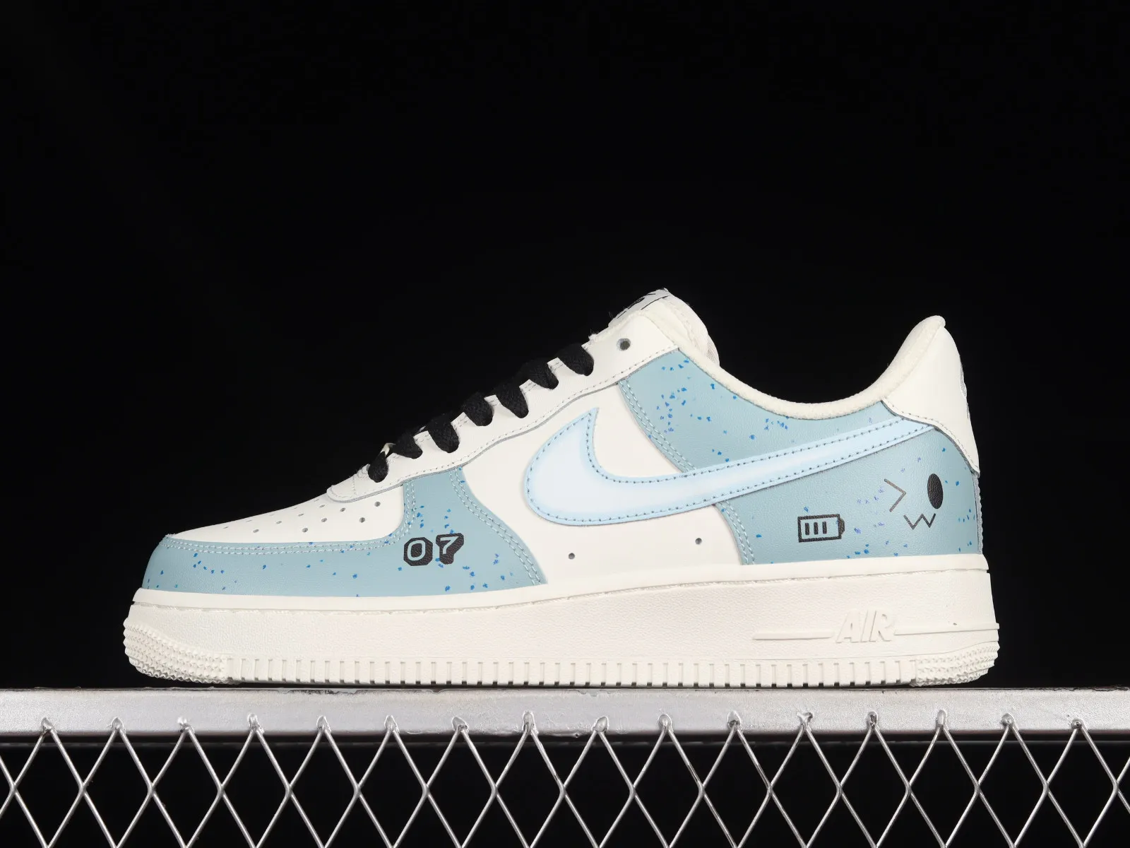 Nike Air Force 1 07 Low Blue Black Cream White CW2568-033