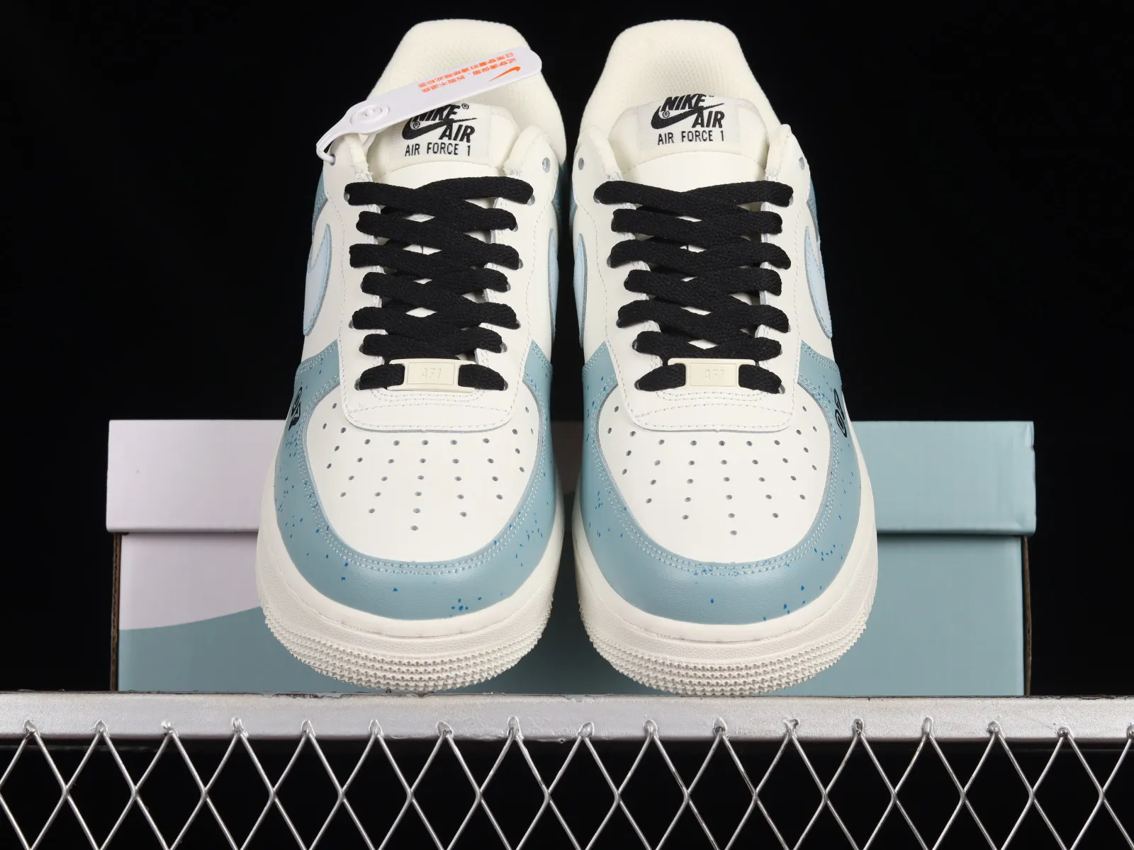 Nike Air Force 1 07 Low Blue Black Cream White CW2568-033