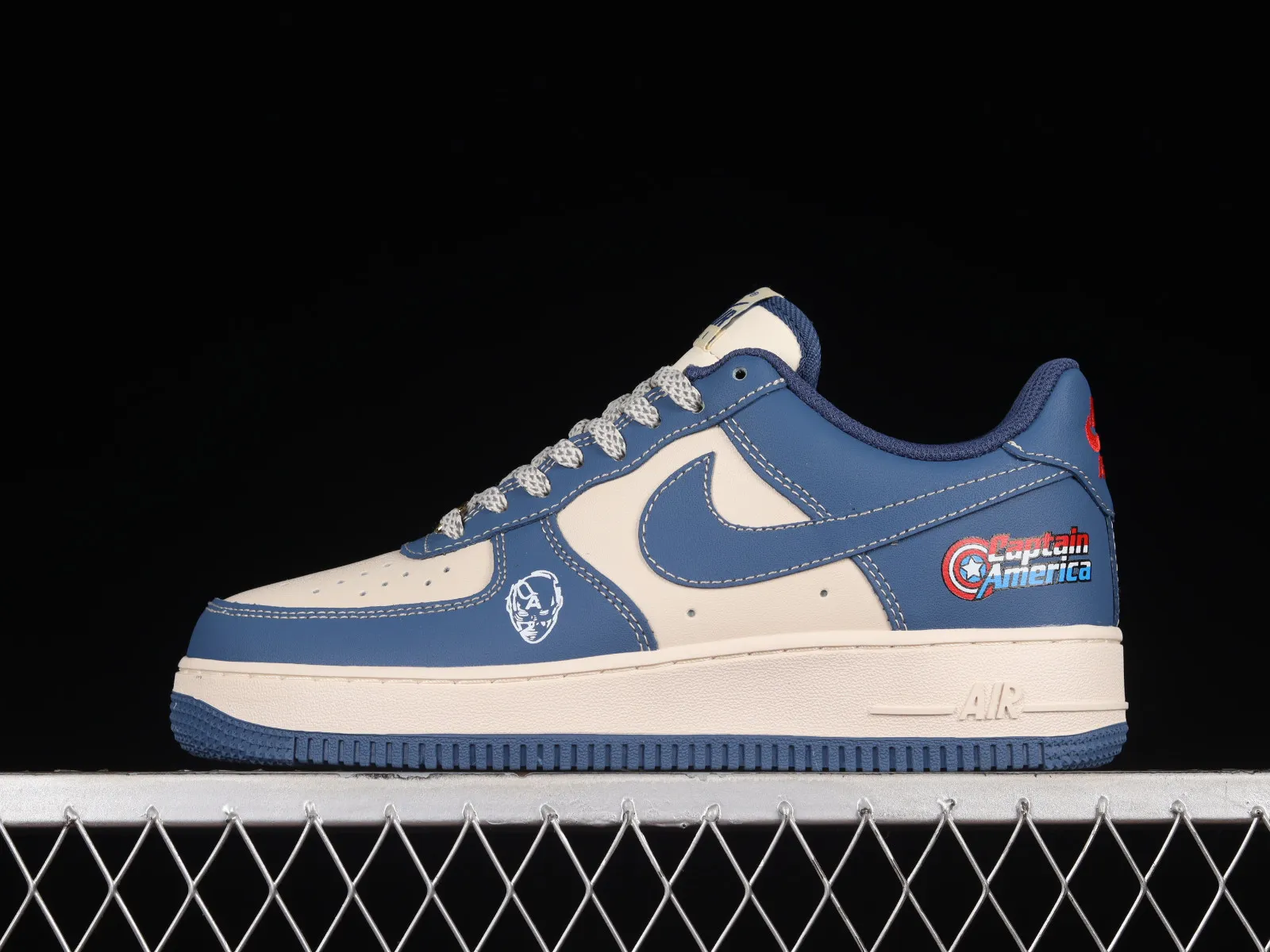 Nike Air Force 1 07 Low Captain America Dark Blue Red BS9055-804