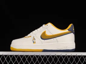 Nike Air Force 1 07 Low Corona Cream White Dark Blue Yellow CW1574-806