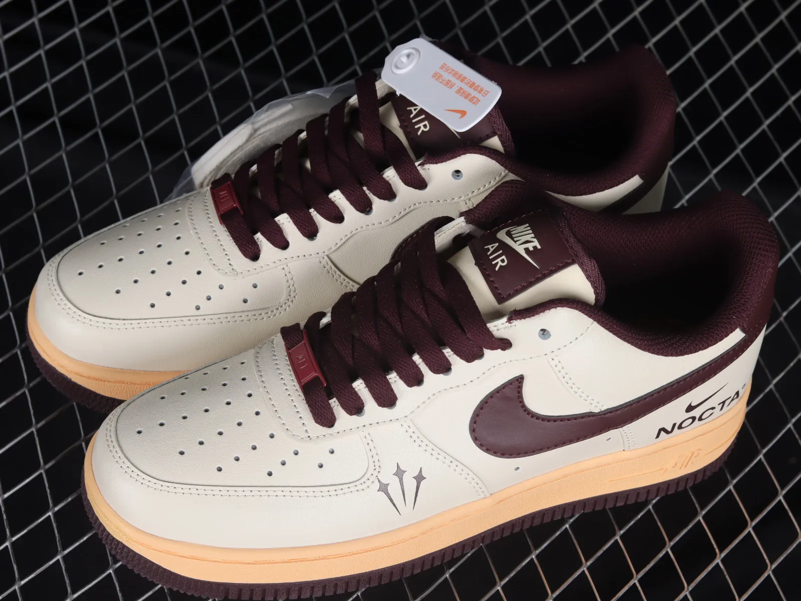 Nike Air Force 1 07 Low NOCTA Dark Red White 808788-336