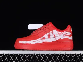 Nike Air Force 1 07 Low Red Skeleton White CU8067-600