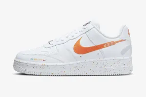 Nike Air Force 1 07 LX White Washed Teal Safety Orange FD4622-161