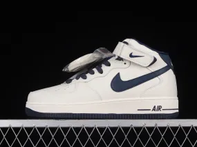 Nike Air Force 1 07 Mid Beige Dark Blue PA0920-508