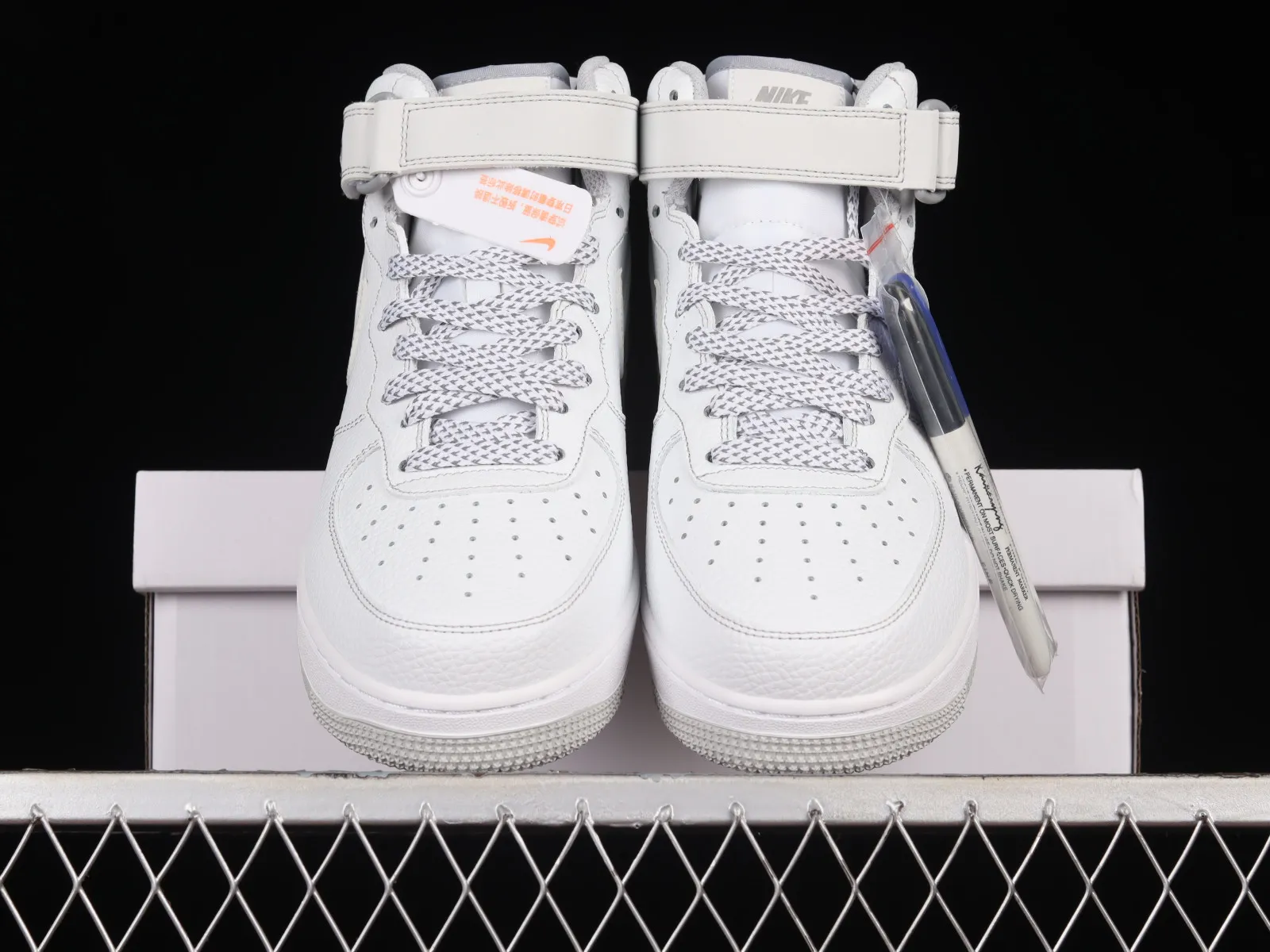 Nike Air Force 1 07 Mid White Light Grey MK0619-211