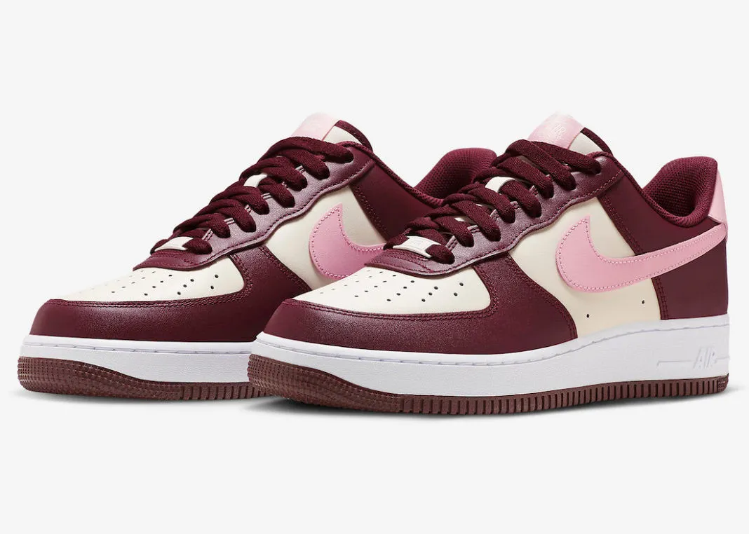 Nike Air Force 1 Low 07 Valentine's Day Light Ivory Medium Pink White FD9925-161