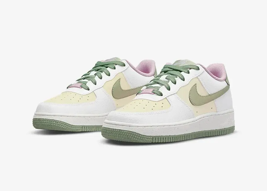 Nike Air Force 1 Low GS Summit White Honeydew Coconut Milk DQ0360-100