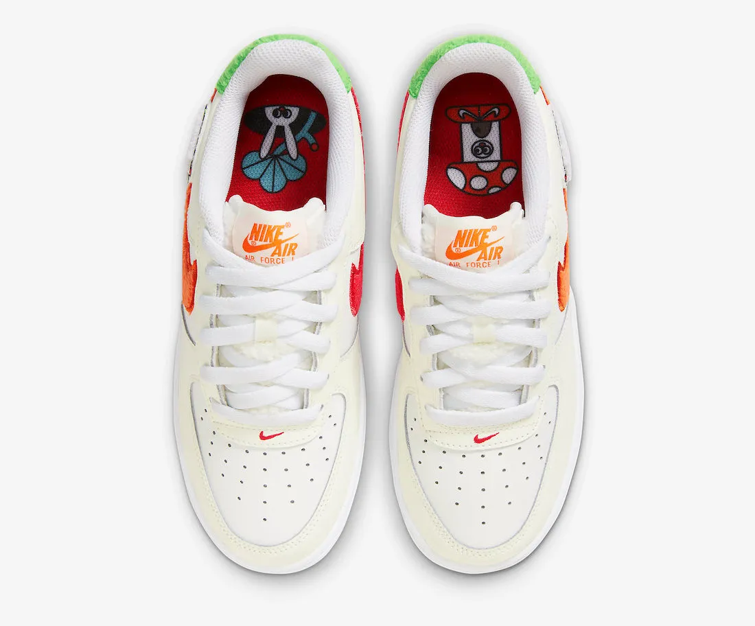 Nike Air Force 1 Low GS Year of the Rabbit White Orange Red FD9912-181