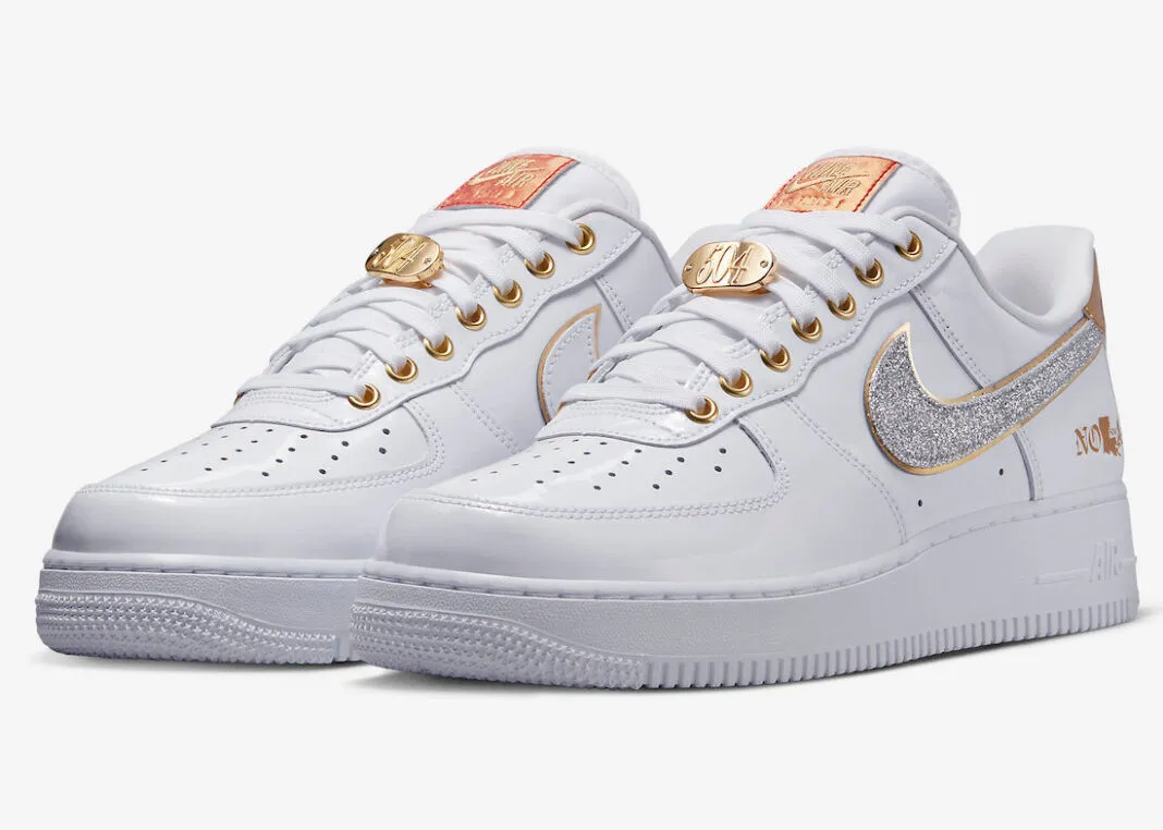 Nike Air Force 1 Low NOLA White Metallic Gold University Red DZ5425-100