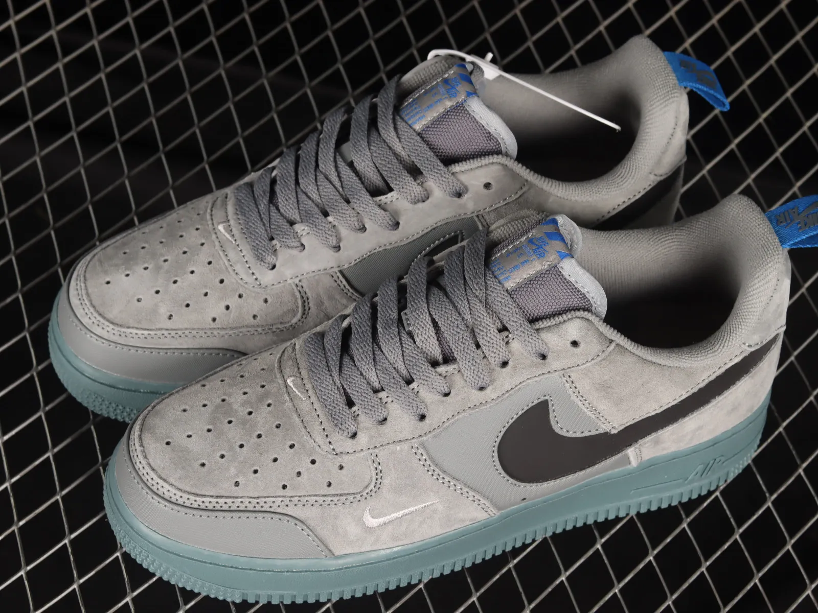 Nike Air Force 1 Low Suede Swoosh Grey Green DD6709-002