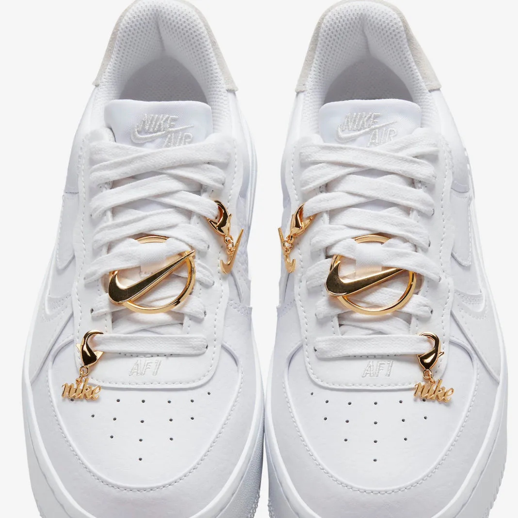 Nike Air Force 1 PLT.AF.ORM Bling Metallic Gold Summit White FB8473-100