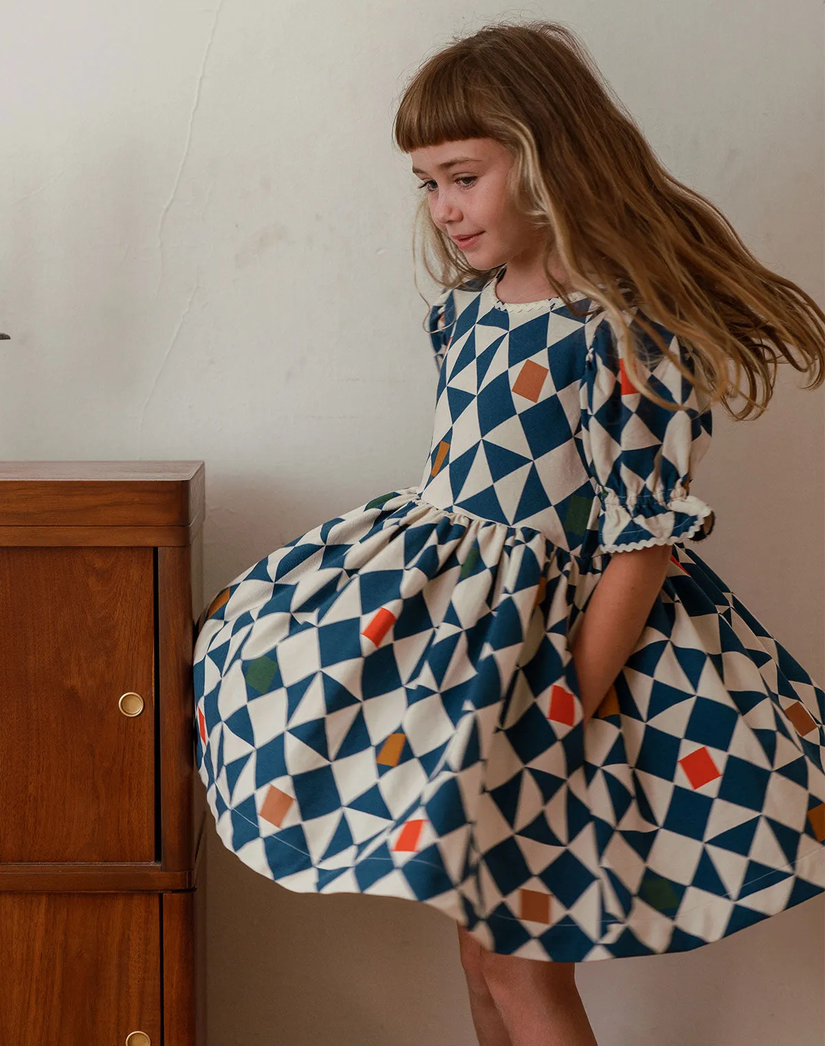 Noble Organic Franny Dress in Dorothy's Quilt