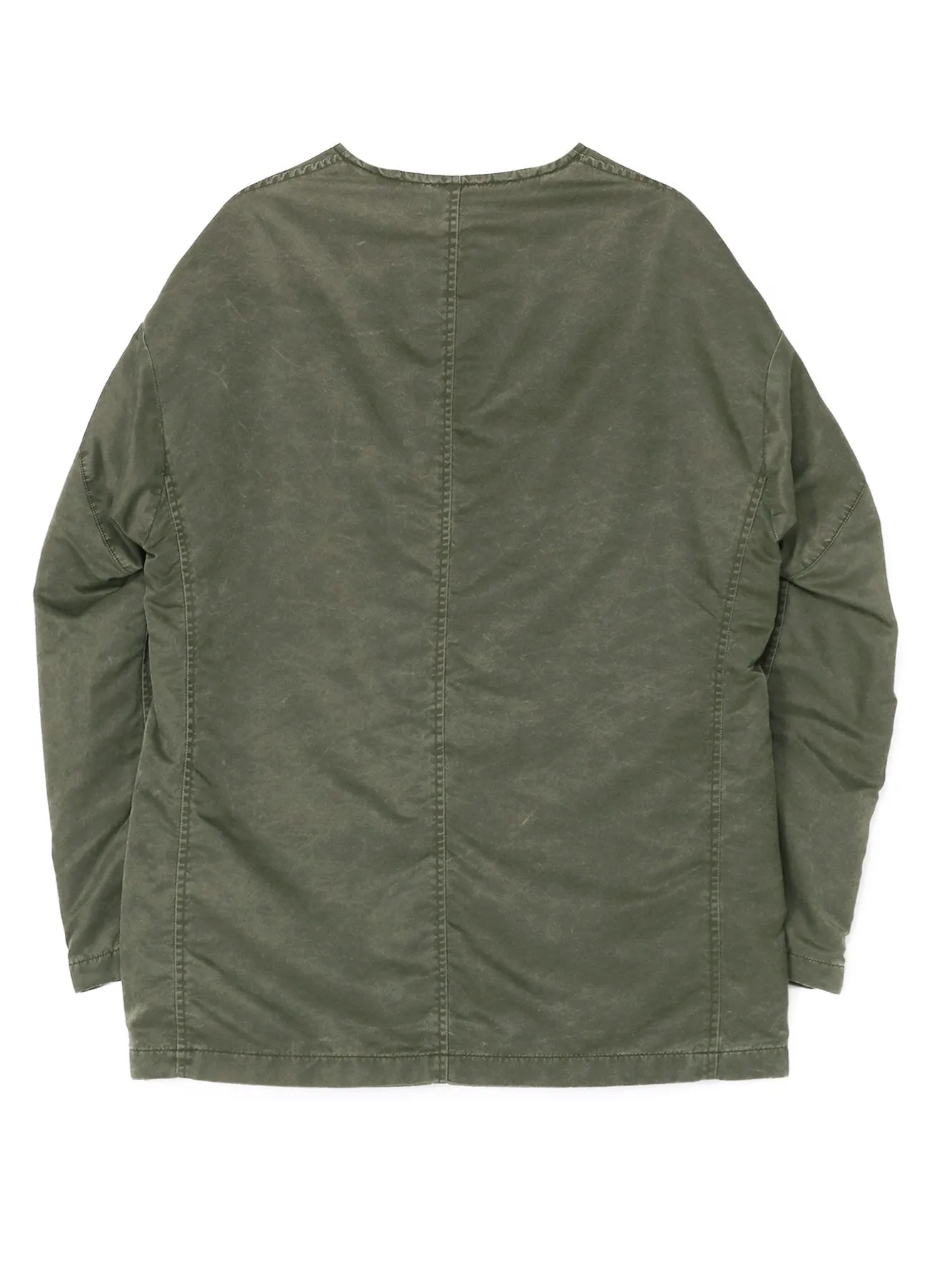 NYLON COLLARLESS JACKET