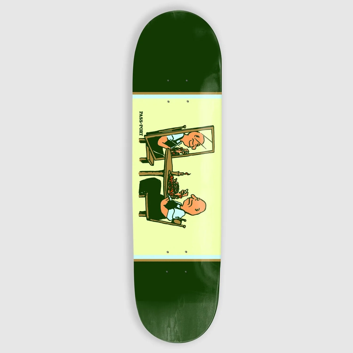 Pass Port Skateboards - 8.125 Dinner For One Unlucky In Love Series Deck (Green)