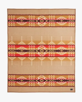 Pendleton Jacquard Unnapped Robe Wool Blanket - Beacon Rock