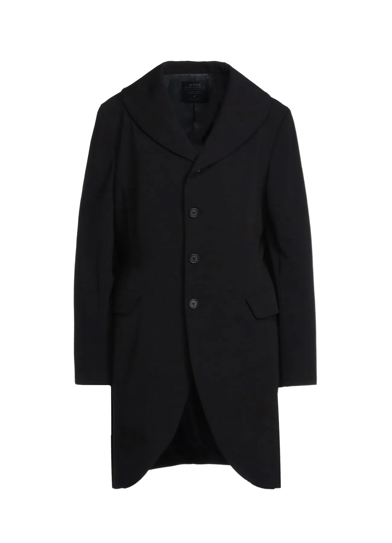 PE/RAYON GABARDINE STRETCH SHAWL COLLAR JACKET