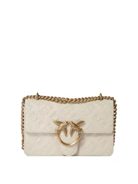 Pinko    Pinko Love One Mini Crossbody Bag With Embossed Logo