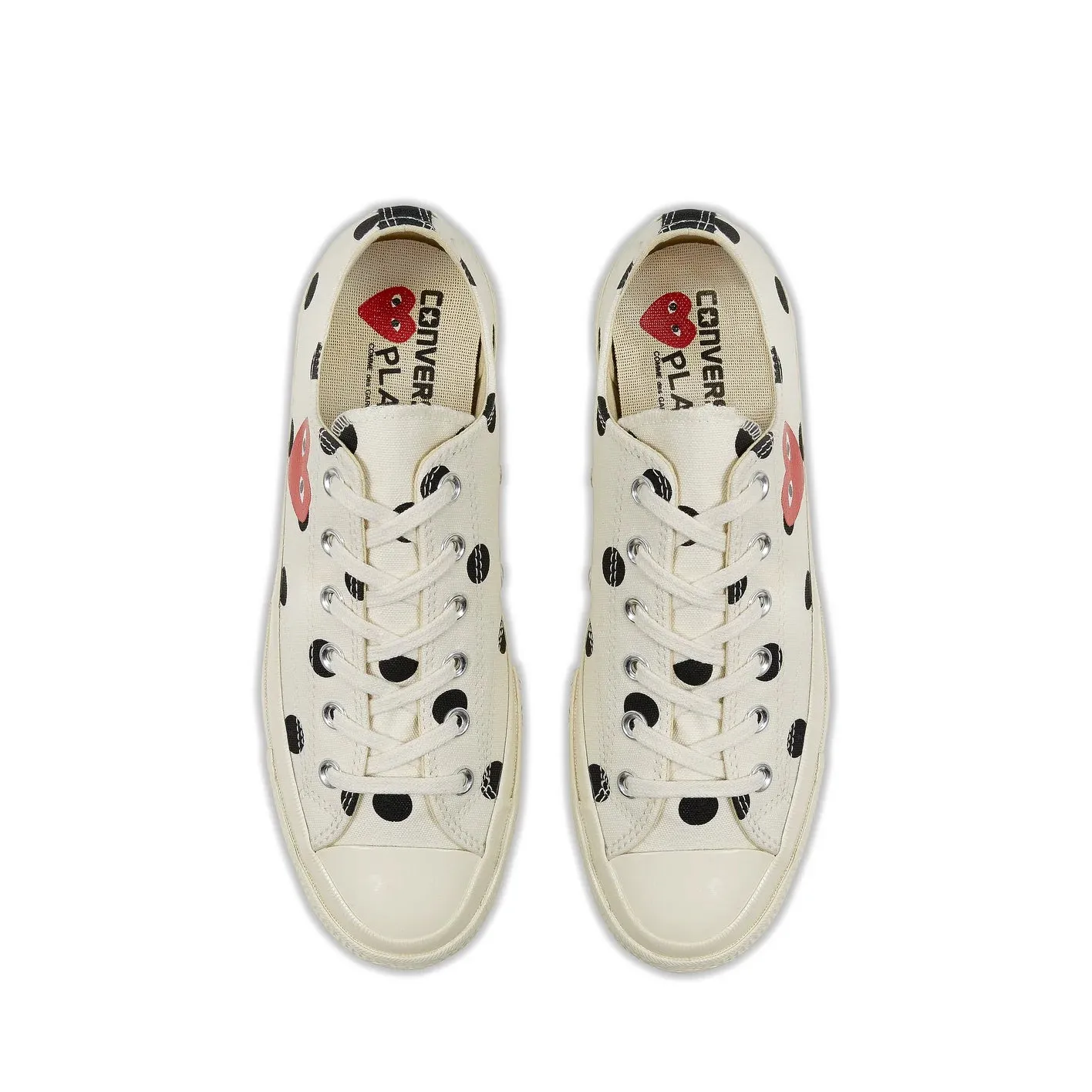 Play Converse  Polka Dot Red Heart Chuck Taylor All Star ’70 Low Sneakers White 