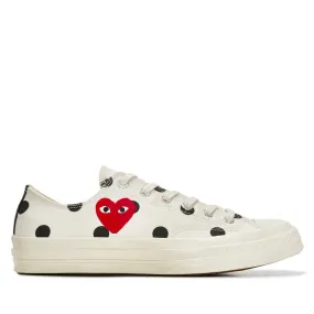 Play Converse  Polka Dot Red Heart Chuck Taylor All Star ’70 Low Sneakers White 