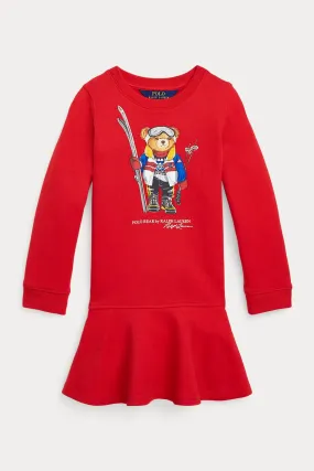 Polo Ralph Lauren Kids 5 Ya Kz ocuk Polo Bear Sweatshirt Elbise