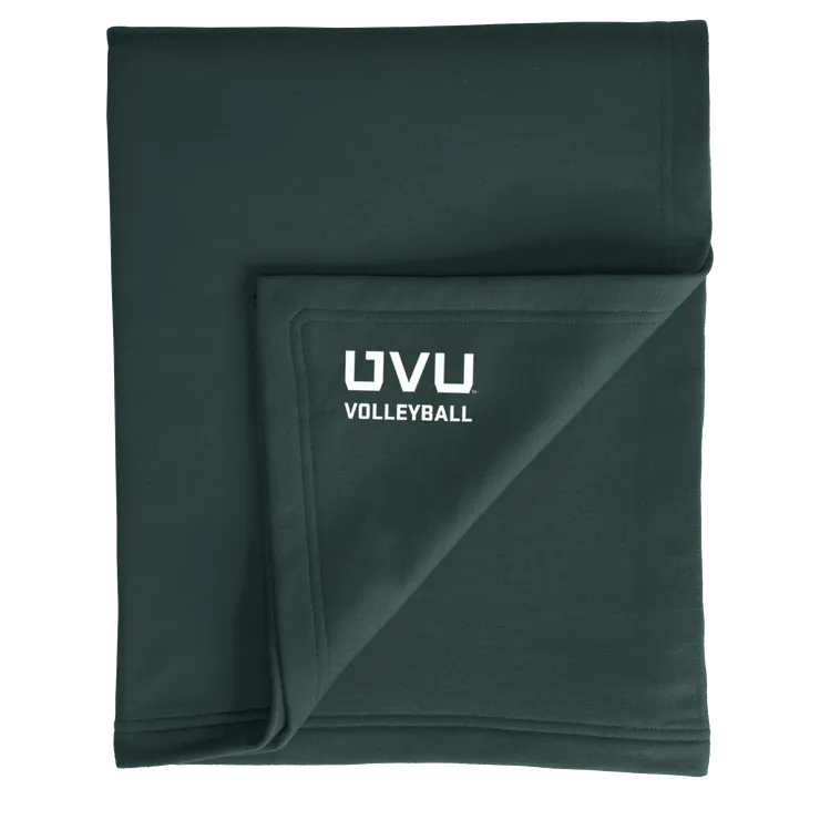 Port & Company Core Fleece Sweatshirt Blanket- UVU Volleyball