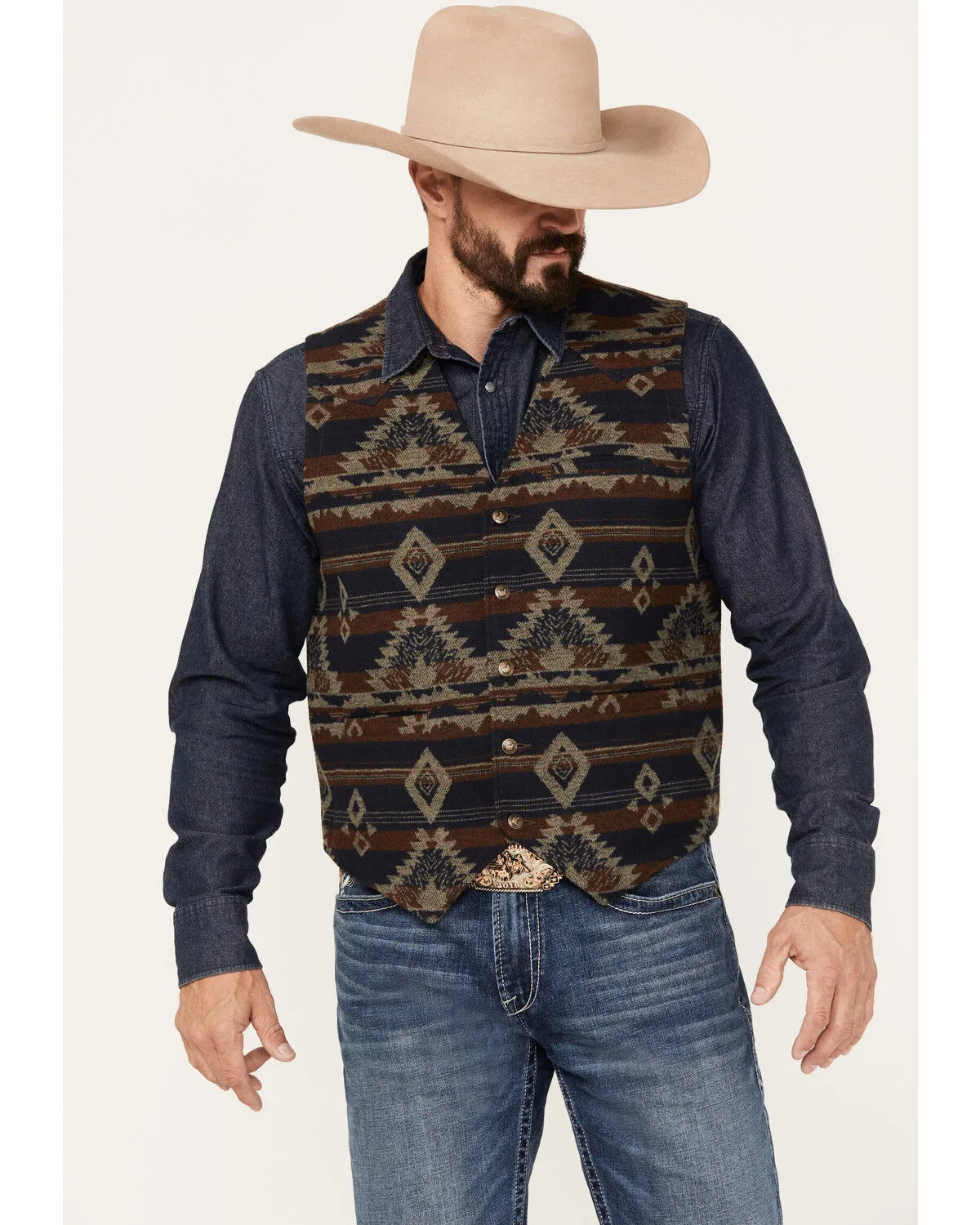 Product Name:  Cody James Men's Dakota Southwestern Jacquard Vest