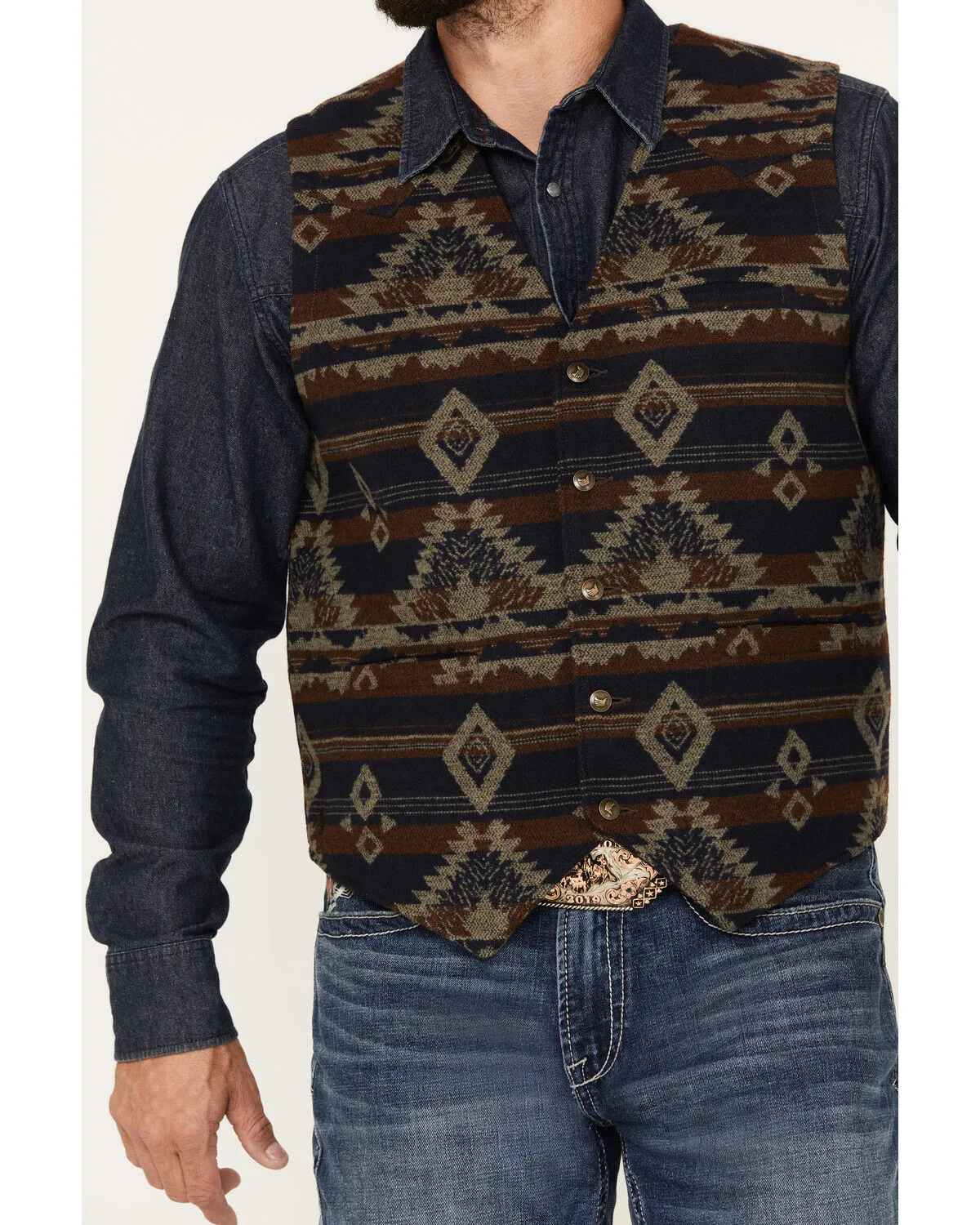 Product Name:  Cody James Men's Dakota Southwestern Jacquard Vest