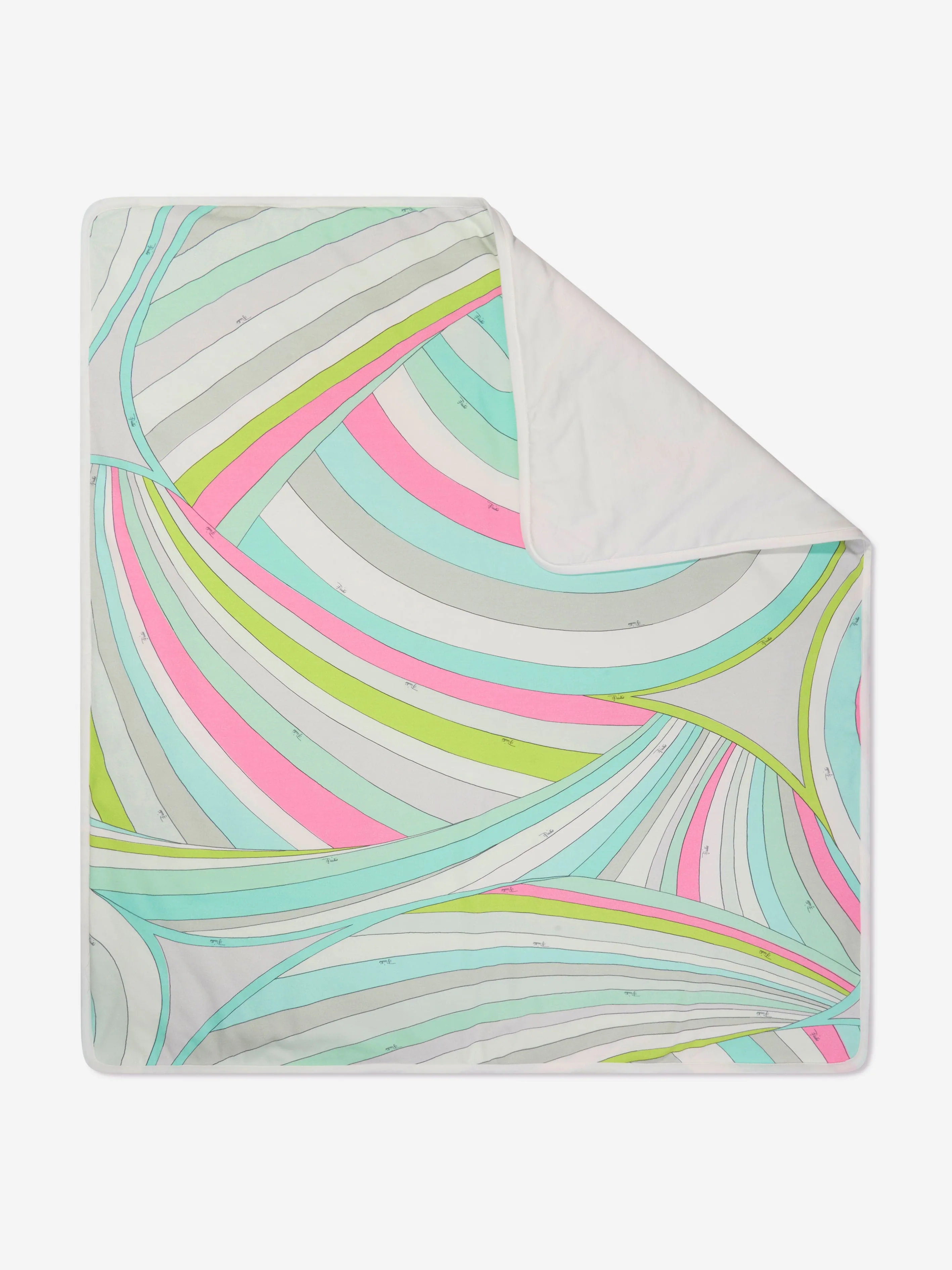 Pucci Baby Girls Iride Print Blanket in Multicolour