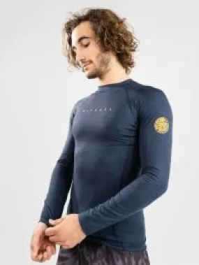 Rip Curl Dawn Patrol Perf L/Sleeve Rash Vest - Navy Marle