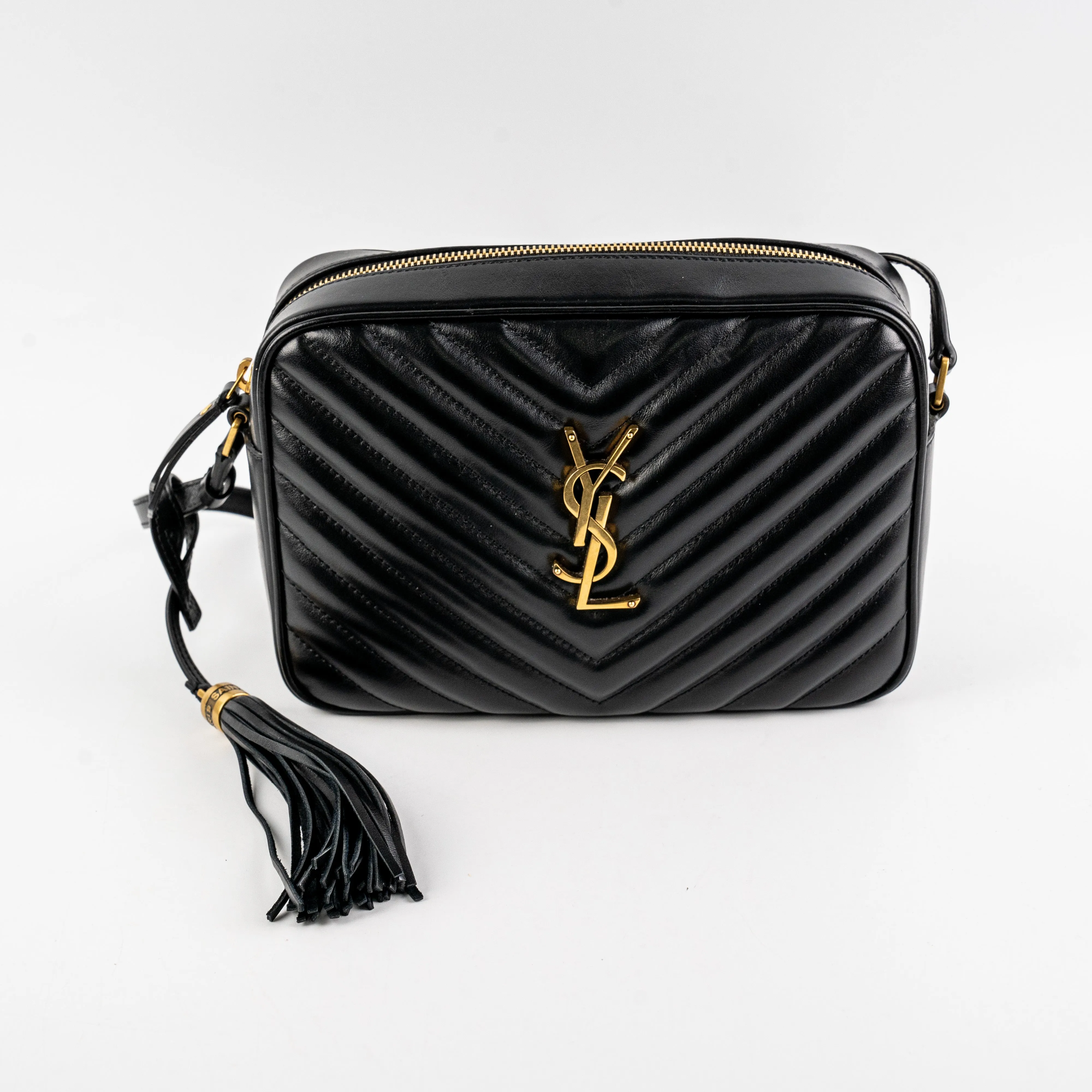 Saint Laurent Medium Camera Lou Black Bag