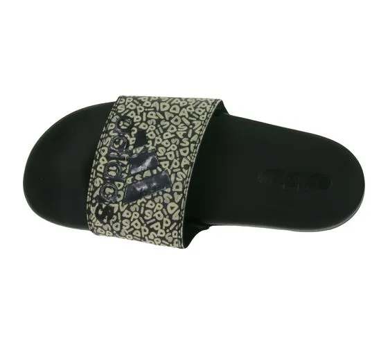 Sandalias mules de mujer adidas Adilette Comfort Slides extra acolchadas GZ2914 negro/blanco