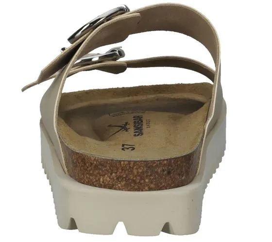 SANSIBAR women's mules from Spain with double straps 1096231 beige