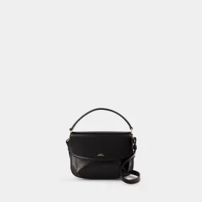 Sarah Mini Shoulder Bag - A.P.C. - Leather - Black