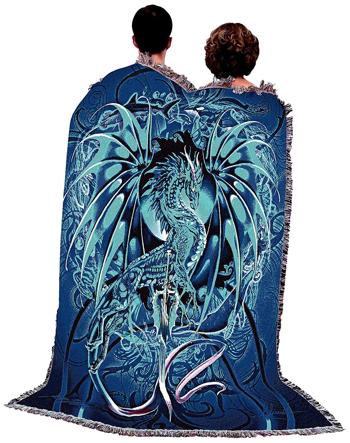 Sea Blade Dragon Tapestry Blanket