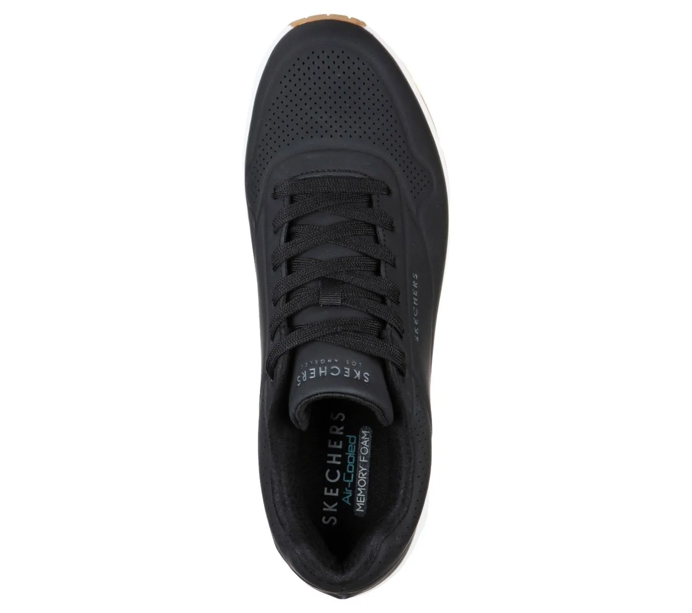 Skechers Uno Stand On Air Trainers Black Durabuck