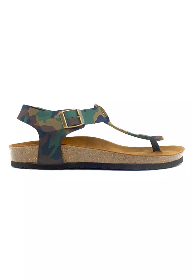 SoleSimple Oxford - Camouflage Leather Sandals & Flip Flops