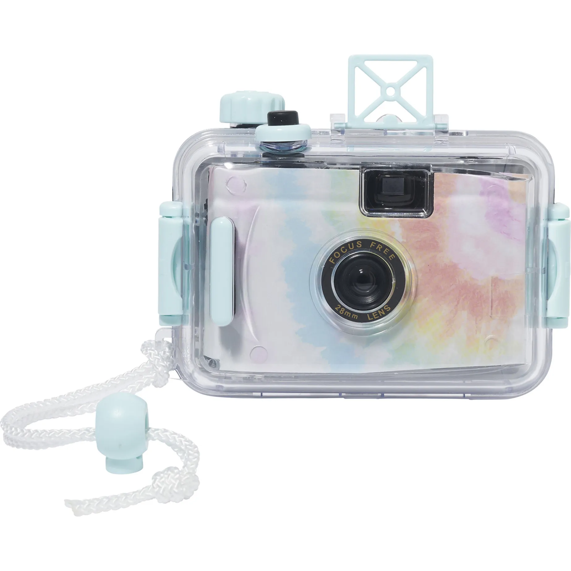 Sunnylife Sunnylife: Underwater Camera - Tie Dye - Blue & Pastels, Retro Film Camera