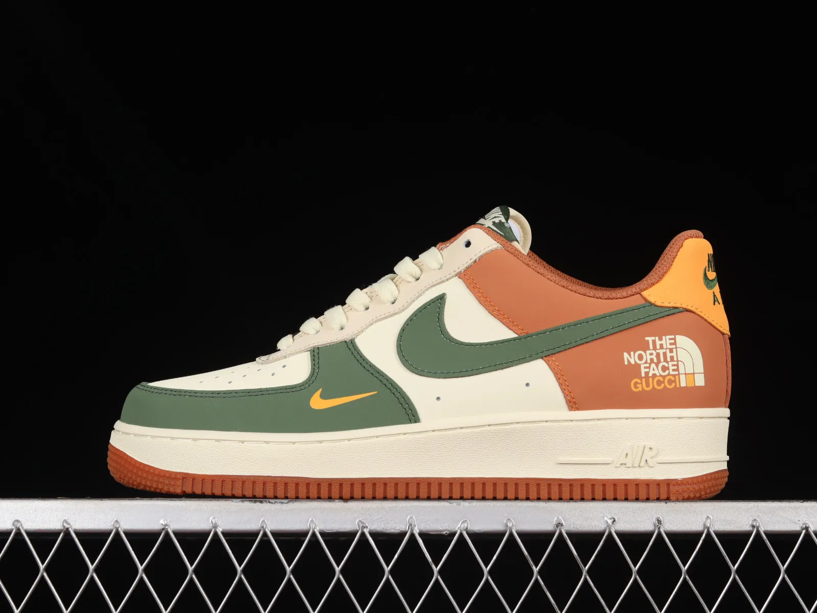 TheNorthFace x Nike Air Force 1 07 Low Orange Green Yellow BS9055-811