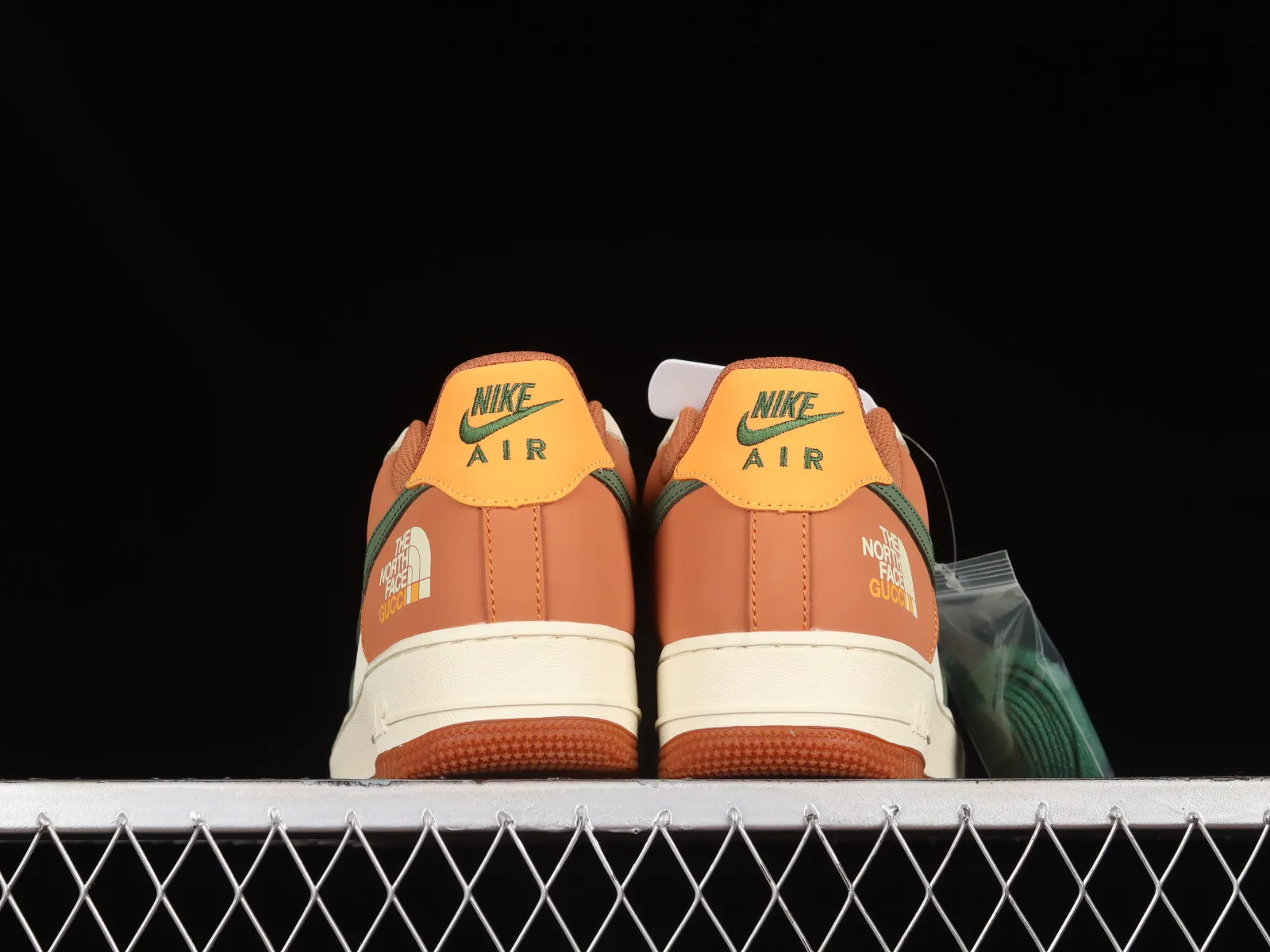 TheNorthFace x Nike Air Force 1 07 Low Orange Green Yellow BS9055-811