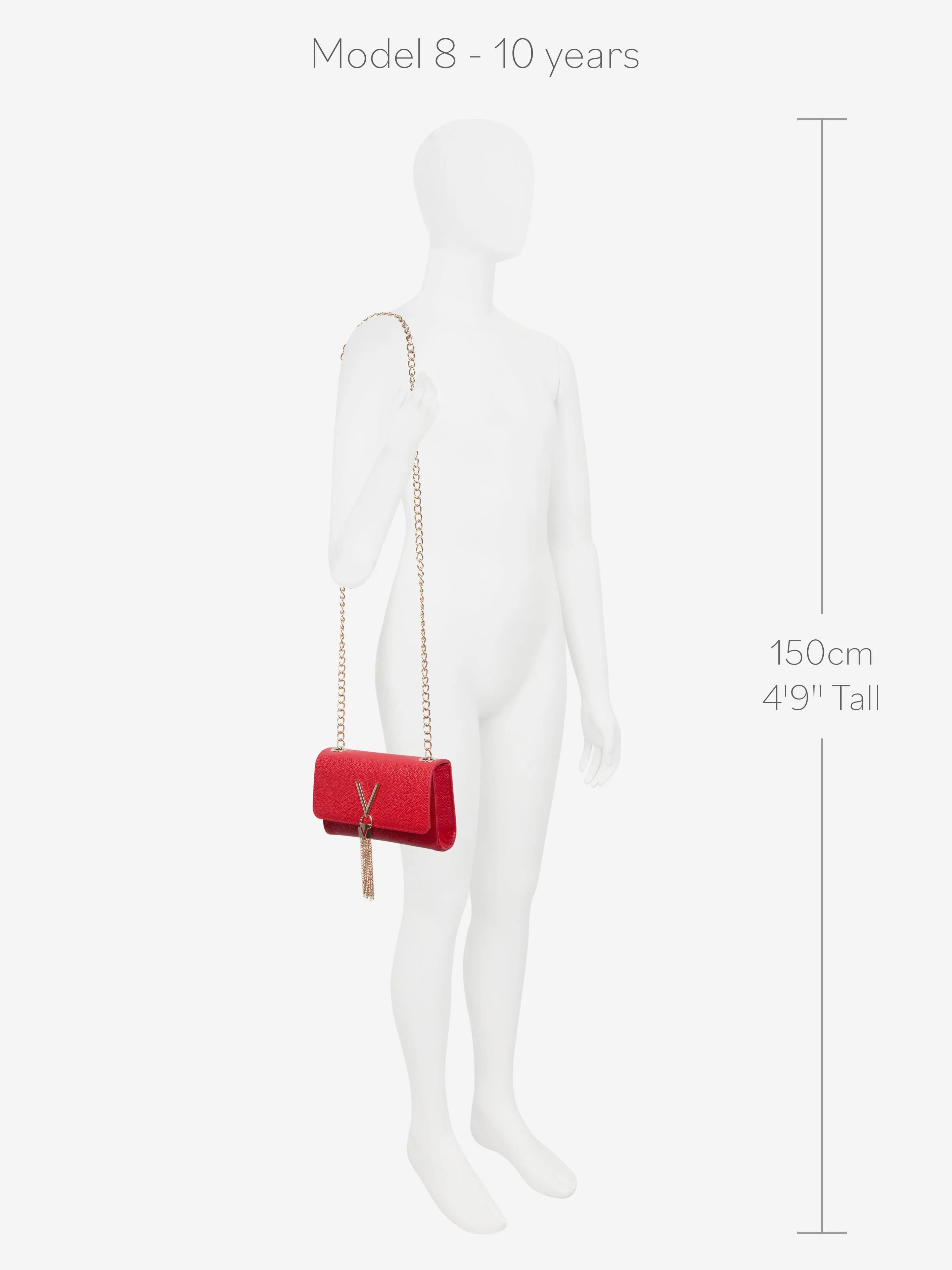 Valentino Girls Divina Crossbody Bag in Red (23.9cm)