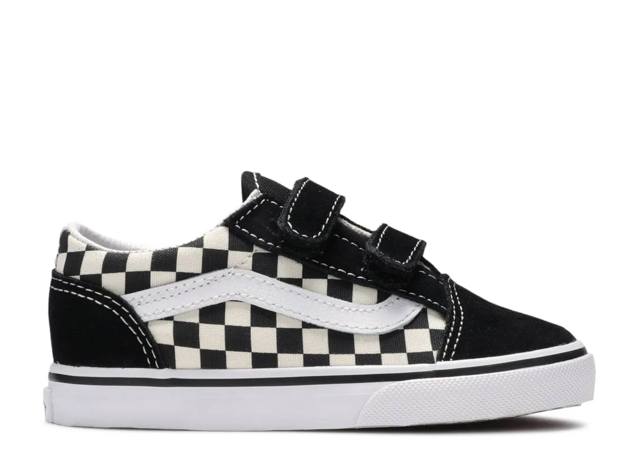 VANS INFANT OLD SKOOL V - (PRIMARY CHECK) BLACK/WHITE