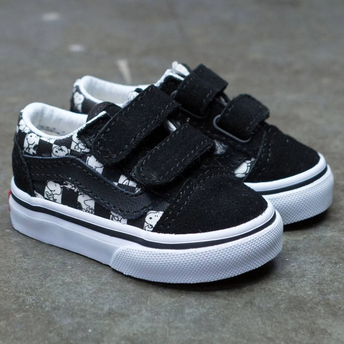 Vans x Peanuts Toddlers Old Skool V - Snoopy (black / checkerboard)