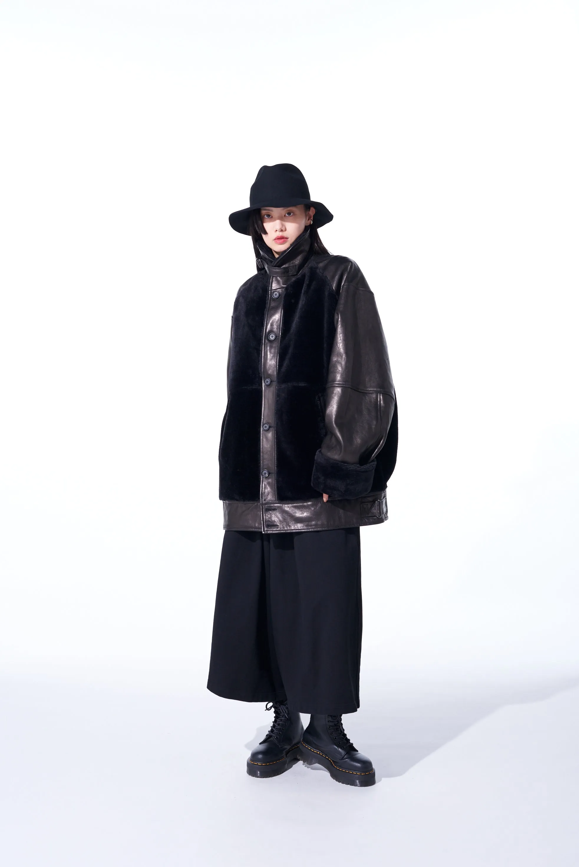 VEGETABLE TANNED SHEEPSKIN SHAWL COLLAR GRIZRRY JACKET