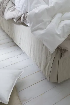 Washed cotton duvet cover set - White - Home All | H&M GB