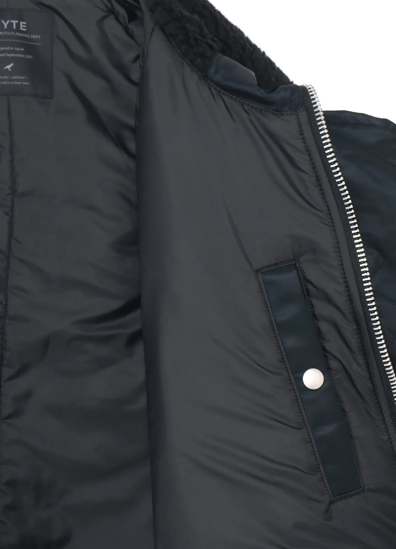 WATER REPELLENT NYLON TWILL OVERSIZED N-2B FLIGHT JACKET