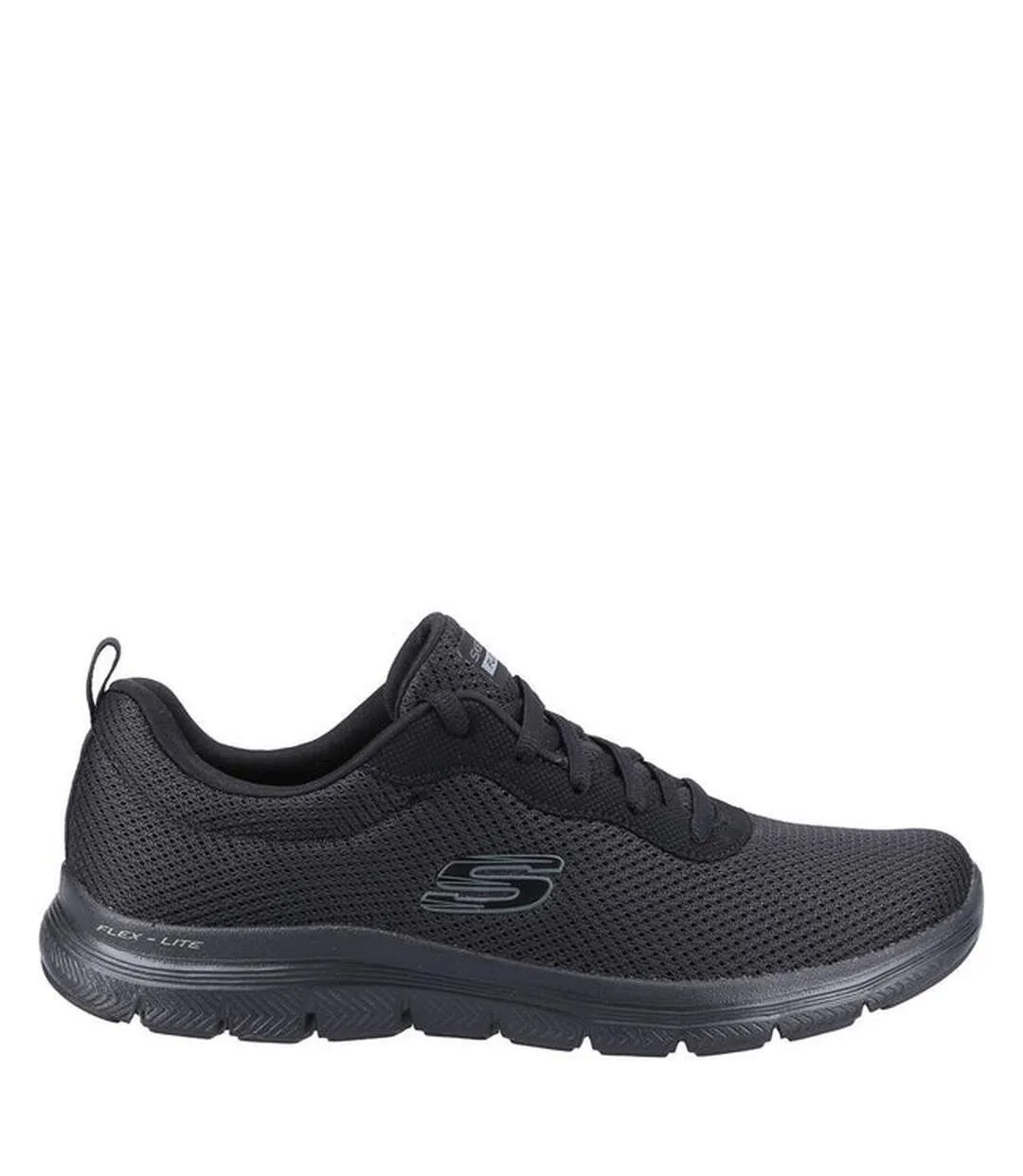 Womens/ladies flex appeal 4.0 brilliant view trainers black Skechers