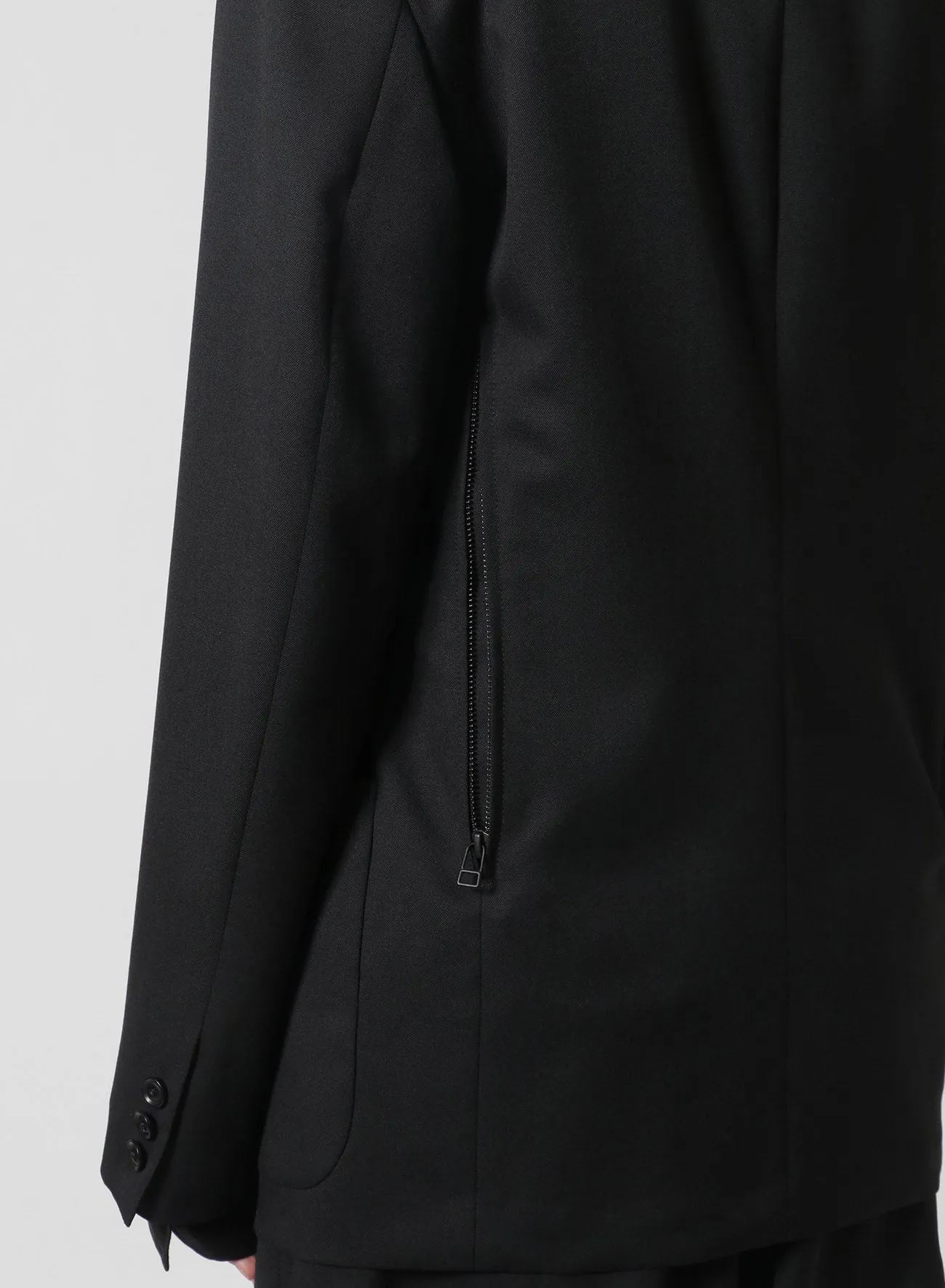 [Y's-Black Name]WOOL GABARDINE REVERSED LINING JACKET